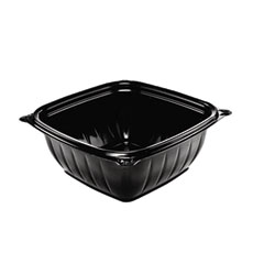 Dart® PresentaBowls Pro Black Square Bowls, 12 oz, 5 x 5 x 2, Black, Plastic, 63/Bag, 8 Bags/Carton
