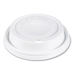 SOLO® Cappuccino Dome Sipper Lids, Fits 12 oz, White, 1,000/Carton