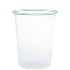 Dart® Microgourmet Plastic Deli Container, 32 oz, 4.7" Diameter x 5.7"h, Clear, 500/Carton
