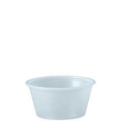 Dart® Polystyrene Portion Cups, 2 oz, Translucent, 250/Bag, 10 Bags/Carton