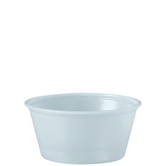 Dart® Polystyrene Portion Cups, 3.25 oz, Translucent, 250/Bag, 10 Bags/Carton