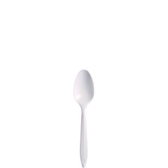 Dart® Style Setter Mediumweight Plastic Teaspoons, White, 1000/Carton
