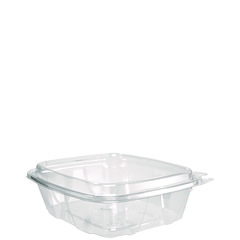 Dart® ClearPac SafeSeal Tamper-Resistant/Evident Containers, Domed Lid, 24 oz, 6.4 x 2.3 x 7.1, Clear, Plastic, 100/Bag, 2 Bags/CT