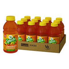 V-8® Splash Tropical Blend Juice Drink, 16 oz Bottle, 12/Carton, Ships in 1-3 Business Days