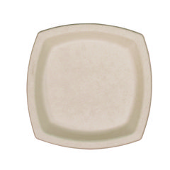 Dart® Compostable Fiber Dinnerware, ProPlanet Seal, Plate, 6.7 x 6.7, Tan, 1,000/Carton