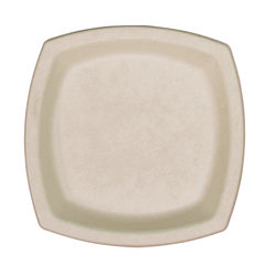 Dart® Compostable Fiber Dinnerware, ProPlanet Seal, Plate, 6.7 x 6.7, Tan, 125/Pack