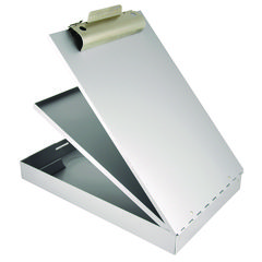Saunders Cruiser Mate Aluminum Storage Clipboard, 1.5" Clip Capacity, Holds 8.5 x 11 Sheets, Silver