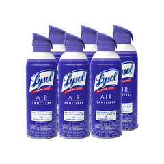 Air Sanitizer Spray, Light Breeze Scent, 10 oz Aerosol Can, 6/Carton