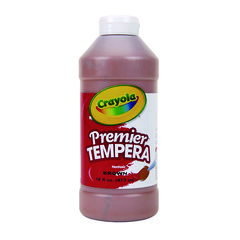 Crayola® Premier Tempera Paint, Brown, 16 oz Bottle