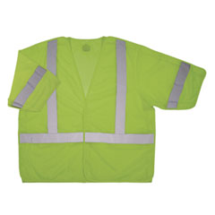 ergodyne® GloWear 8315BA Class 3 Hi-Vis Breakaway Safety Vest, Large to X-Large, Lime, Ships in 1-3 Business Days