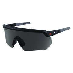 Skullerz AEGIR Anti-Scratch/Enhanced Anti-Fog Safety Glasses, Black Frame, Smoke Polycarbonate Lens