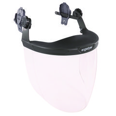 ergodyne® Skullerz 8994 Anti-Scratch & Anti-Fog Hard Hat Face Shield with Adapter for Cap-Style & Safety Helmet