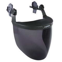 ergodyne® Skullerz 8994 Anti-Scratch/Anti-Fog Hard Hat Face Shield, Cap-Style/Safety Helmet Adapter, Smoke Lens, Ships in 1-3 Bus Days