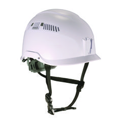 ergodyne® Skullerz 8977 Class C Safety Helmet with Adjustable Venting, 6-Point Rachet Suspension, White, Ships in 1-3 Business Days