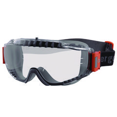 Skullerz MODI OTG Anti-Scratch/Enhanced Anti-Fog Safety Goggles with Elastic Strap, Clear Lens, Ships in 1-3 Business Days