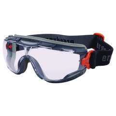 ergodyne® Skullerz ARKYN Anti-Scratch and Enhanced Anti-Fog Safety Goggles with Elastic Strap, Clear, Ships in 1-3 Business Days