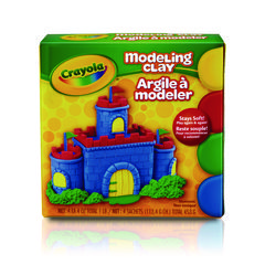 Crayola® Modeling Clay Assortment, 4 oz of Each Color Blue/Green/Red/Yellow, 1 lb