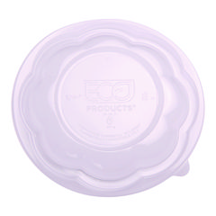 Eco-Products® Renewable and Compostable Lids for 24, 32 and 48 oz Salad Bowls, Clear, Plastic, 300/Carton