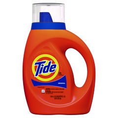 Liquid Tide Laundry Detergent, 32 Loads, 42 oz Bottle, 6/Carton