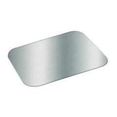 HFA® Foil Laminated Board Lids, Fits 2061, 2062, 5.88 x 8.44, Aluminum, 500/Carton