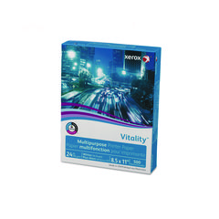xerox™ Vitality Multipurpose Print Paper, 92 Bright, 24 lb Bond Weight, 8.5 x 11, White, 500/Ream