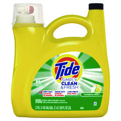 Tide® Simply Clean and Fresh Laundry Detergent, Daybreak Fresh, 128 oz Bottle