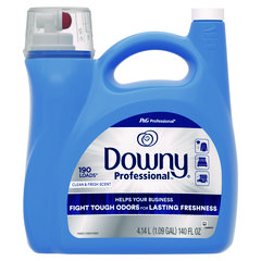 Downy® Professional Commercial Liquid Fabric Softener, Clean and Fresh Scent, 140 oz Pour Bottle, 4/Carton