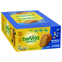 Nabisco® belVita Breakfast Biscuits, Blueberry, 1.76 oz Pack, 8/Box