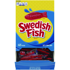 Swedish Fish® Grab-and-Go Candy Snacks In Reception Box, 240-Pieces/Box