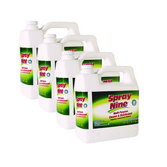 Spray Nine® Heavy Duty Cleaner/Degreaser/Disinfectant, Citrus Scent, 1 gal Bottle, 4/Carton