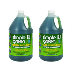 Simple Green® Clean Building All-Purpose Cleaner Concentrate, 1 gal Bottle, 2/Carton