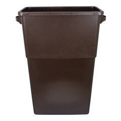 Impact® Thin Bin Containers, 23 gal, Polyethylene, Brown