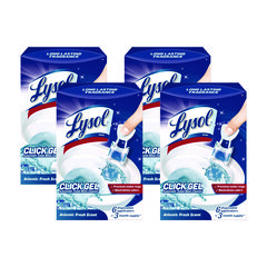 LYSOL® Brand Click Gel Automatic Toilet Bowl Cleaner, Ocean Fresh, 6/Box, 4 Boxes/Carton