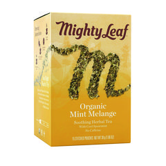 Mighty Leaf® Tea Whole Leaf Tea Pouches, Organic Mint Melange, 15/Box