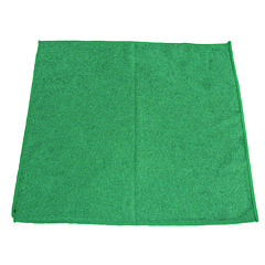 Lightweight Microfiber Cloths, 16 x 16, Green, 240/Carton