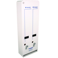 Naturelle J6-RC Enamel Feminine Dual Dispenser, Metal, 10.63 x 5.63 x 30.5, White