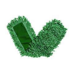 Rubbermaid® Commercial Microfiber Looped-End Dust Mop Heads, 48 x 5, Green, 12/Carton ; Non-Stock Item - Extended Delivery Time