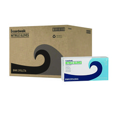 Boardwalk® Disposable Powder-Free Nitrile Gloves, Large, Blue, 5 mil, 100/Box, 10 Boxes/Carton