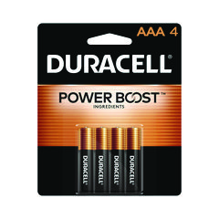 Duracell® Power Boost CopperTop Alkaline AAA Batteries, 4/Pack