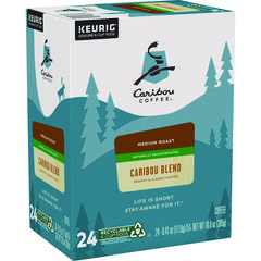 Caribou Blend Decaf Coffee K-Cups, 24/Box