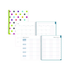 Teacher Dots CYO Cover Weekly/Monthly Lesson Planner, 2024 to 2025, Nine Classes, Multicolor Cover, (144) 11 x 8.5 Pages