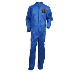 A20 Breathable Particle Protection Coveralls, Zip Front, Elastic Back, Wrists, Ankles, 3X-Large, Blue, 20/Carton