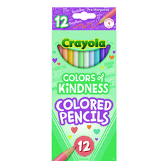 Colors of Kindness Colored Pencils, Assorted Lead and Barrel Colors, 12/Box