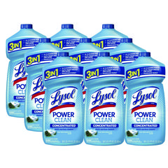 LYSOL® Brand Power Clean Concentrated Multi-Surface Cleaner, Cool Adirondack, 28 oz Pour Bottle, 9/Carton ; Non-Stock Item - Extended Delivery Time