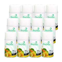 Premium Metered Air Freshener Refill, Citrus, 6.6 oz Aerosol Spray, 12/Carton