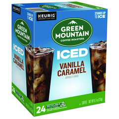 Vanilla Caramel Brew Over Ice Coffee K-Cups, 24/Box