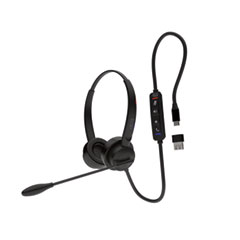 Adesso Xtream P4 Headset with Inline Controls, Binaural, Over the Head ; 