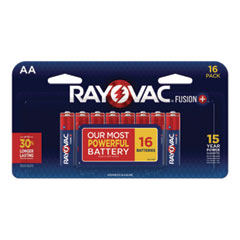 Fusion Advanced Alkaline AA Batteries, 16/Pack