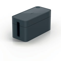CAVOLINE Cable Management Box, 9.6" w x 4.96" d x 4.56" h, Small, Charcoal DBL503537