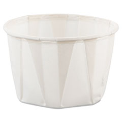 Dart® Paper Portion Cups, 2 oz, White, 250/Bag, 20 Bags/Carton